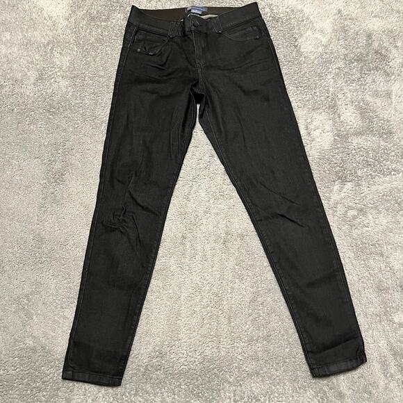 Democracy Jeans Womens 8 Dark Blue Wash Ankle Stretch Skinny Pants - Picture 1 of 11